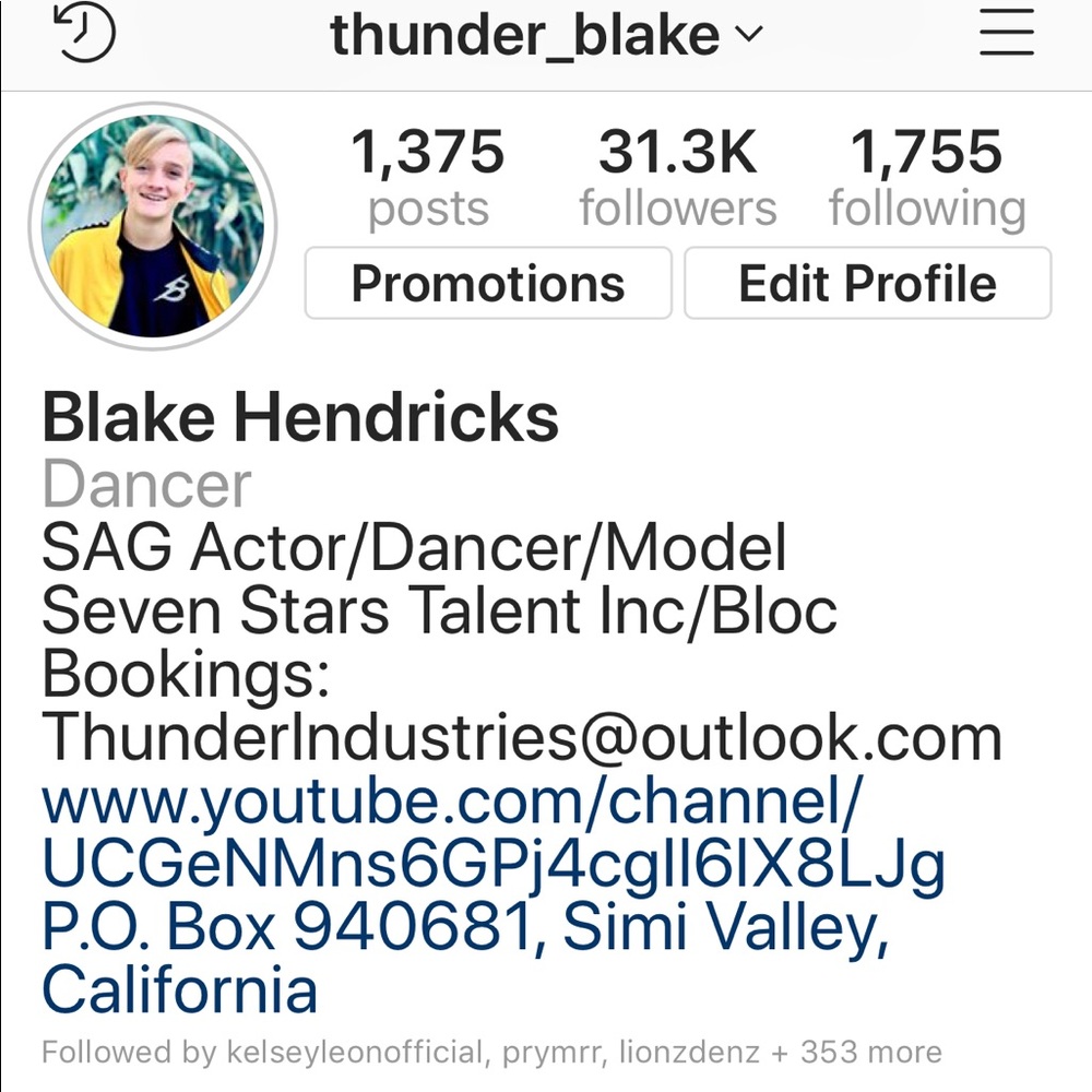 Follow me on Instagram @thunder_blake